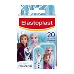 Elastoplast Disney Frozen Plasters, Assorted Sizes (20 Pieces), Coloured First Aid Plasters for Children, Kid’s Everyday Plasters with Frozen Designs, Various Sized, Skin-Friendly