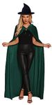 Halloween Costume Witch Costume Women- Halloween Hooded Cloak Long Velvet Cape, Halloween Dress Cosplay Costumes Adults