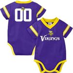 Gerber Unisex Baby NFL Jersey Onesie Bodysuit, Team Color, 6-12 Months