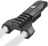 DARKFANG 1450 Lumen Tactical Flashlight Low Profile Design Rechargeable Weapon Light for Picatinny Rail