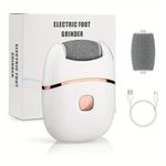Adiguru Callus Remover for Feet – Rechargeable Foot Scrubber for Dead Skin & Cracked Heels – Pedicure Device with 2 Roller Heads, 2 Speeds & Waterproof Design for Smooth, Soft Feetr (Callus Remover Pedicure Device)