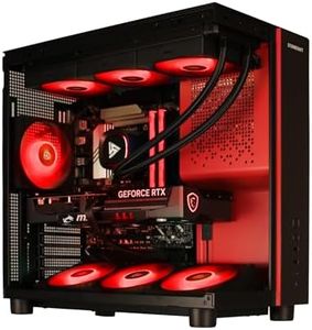 STORMCRAFT Phantom RTX 5080, AMD Ryzen 7 9800X3D, 32GB DDR5 RAM 6000MHz, 2TB NVMe Gen4 SSD, B850 Chipset 850w PSU 360mm AIO, Win 11 Home, RGB Keyboard Mouse, WiFi BT HDMI AI Prebuilt Gaming Desktop PC