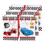 WERNNSAI Racing Car Party Bags with Handles - 16 PCS Race Car Party Supplies for Candies Gifts Goodies Treats Boys Birthday Baby Shower Party Favors Tote Bags