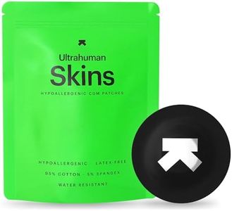 Ultrahuman Skins - Adhesive Patches for Freestyle Libre 2/3 (Pack of 20) - Hypoallergenic, Waterproof CGM Sensor Covers, 14-Day Wear with 3-Month Complimentary Access to Ultrahuman CGM App