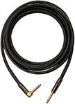 Mogami PLATINUM GUITAR-06R Instrument Cable, Gold 1/4" TS Right Angle to Straight Plug, 6 ft.
