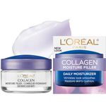 L’Oréal Paris Collagen Day & Night Moisturizing Cream for Face, Neck & Chest, 48H Hydration, Smooths Skin & Reduces Look of Wrinkles for Bouncy, Younger-Looking Skin, Collagen Moisture Filler, 50ml