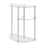 Convenience Concepts End Table with Removable Tray, Glass, Unspecified