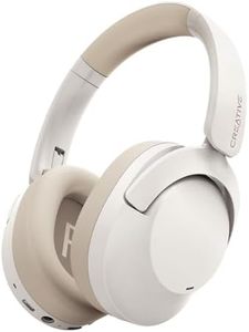 CREATIVE Zen Hybrid 2, Cuffie Over-ear wireless, Fino a 67 ore (ANC spento), cancellazione attiva del rumore ibrida, modalità ambiente (Crema)