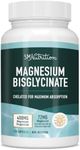 Magnesium Glycinate 400mg | 100% Chelated with TRAACS® | Highly Absorbable Magnesium Bisglycinate Supplement | Bones, Teeth, Muscle Function, Calm & Metabolism Support | Vegetarian (120 Capsules)