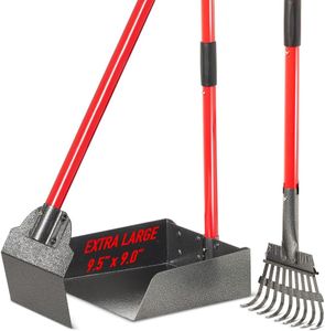 Pawler Pooper Scooper with Long Handle Rake and Spade - Clean Up After Your Dog