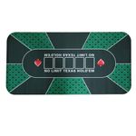POK3R STUFF INDIA Poker Layout Rubber Mat/Table Top - Portable for Casino, Green with Design (Size: 120 x 60 CM)