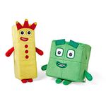 Learning Resources Numberblocks Three and Four Playful Pals, Cuddly Numberblocks Three and Four Plush Toys, Numberblocks Plush Girls and Boys, Soft Toys for Toddlers 1-3, Ages 18 months+