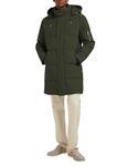 Orolay Men's Insulated Down Jacket Quilted Puffer Jacket Winter Padded Coat Long Jacket for Men Green M