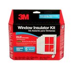 3M Indoor Window Insulation, Insulator Kit for 5 Windows 3ft x 5ft, Keeps Cold Air Out and Warm Air In, Includes Heat Shrink Window Film and Scotch Window Film Mounting Tape (2141W-6)