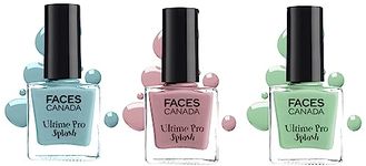 FACESCANADA Splash Glossy Finish Nail Enamel Set Of 3-Linty, Frozen & Floral Dream (24 Ml)