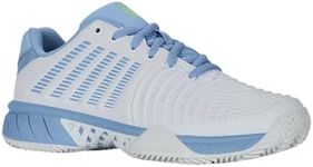 K-Swiss Women's Express Light 3 Tennis Shoe, Wht Dutch Canal Green, 6 UK