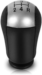 Keenso Pomos de Palanca de Cambios,Pomo de Cambio MT de 5 Velocidades,Pomo Cambio de Marchas para MK3 S-MAX Ga-laxy Mus-tang Tran-sit(Gris) Pomo Coche
