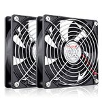 Wathai 120mm x 25mm 12V PC Computer Case Fan 12 Volt 2Pin High Spped for DIY Cooling 2 Pack