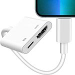 ETZIN Lighting to HDMI Adapter, No Need Power i-Phone HDMI Adapter,TV 1080P Screen Converter, Compatible with iOS Devices [Apple MFi Certified]