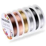 PAXCOO 6 Pack Jewelry Beading Wire 