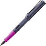 LAMY safari pink cliff - Fountain Pen with ergonomic grip & polished steel nib in size F - ideal for any Writing & Calligraphy - including LAMY T 10 blue cartridge - Right-Handed