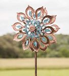 Copper Lily Wind Spinner - 24 Dia. x 10.25 D x 75 H