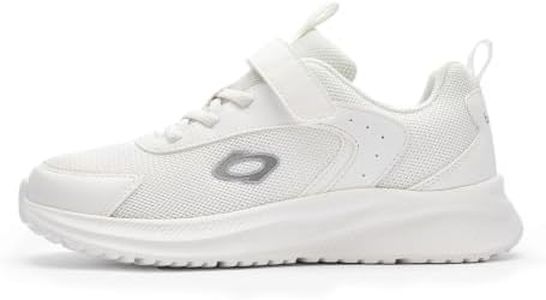 Balabala Boys Girls Sneakers Kids Tennis Shoes Lightweight Breathable Running Athletic for Toddler/Little Kid/Big Kid White