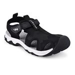 Campus Men's GC-22106 BLK/SIL Casual Sandals - 6UK/India GC-22106