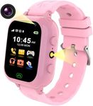 Kesasohe Kids Smart Watch, Kids Phone Watch with Two Way Call SOS SMS 25 Puzzle Games HD Camera Music Pedometer Alarm Video Calculator Recorder Torch, Smart Watch for Boys Girls Student 4-12 Years