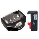 MaximalPower Universal Battery Charger Station for Alkaline, RAM, Ni-MH, Ni-CD, AA, AAA, C, D, 9V Batteries | FC999 Model (Battery Charger & Tester)