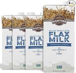 Manitoba Milling Company Unsweetened Flax Milk, 32 Ounce (Unsweetened Original) 4pk, Plant-Based Non-Dairy Milk Alternative with Omega-3, 4 g Protein, Fiber, Lignans | Shelf Stable