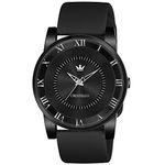 CRESTELLO Black Silicone Strap Analog Wrist Watch for Men (Black Dial) | CR-BK012SLC-BLK