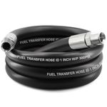 1-inch NPT Fuel Transfer Hose,10FT Farm Fuel Hose for Dispensing Diesel Oil Gasoline Kerosene Biodiese