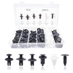 Peslogy 100pcs Plastic Car Body Trim Clips Universal Auto Rivet Fasteners Expansion Screws Push Type Retainers Clips Bumper Clips Panel Clips Car Accessories with Storage Box