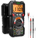 KAIWEETS HT118A Digital Multimeter Professional, T-RMS Autoranging Multitester 6000 Counts Measures AC/DC Current, Voltage, Continuity, Capacitance, NCV, Resistance, Duty, Diodes, Live, LED Jacks