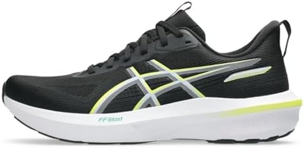 ASICS Men's GT-1000 14 Running Shoes, Black/Citron, 8