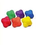 Foxsus Rubber Reaction Ball | Cricket Catching Practice Balls Pack of 6 (Multicolour)