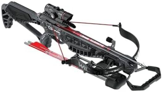 Barnett Wildcat CRX Crossbow - Lightweight & Easy to Assemble Tactical Recurve Crossbow. 280 FPS with Premium Red/Green 3 Dot Scope, Quick Detach Quiver, and 2 Headhunter Bolts