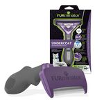 FURminator Undercoat deShedding Tool for Medium/Large Short Hair Cats Over 4.5 kg, Violet