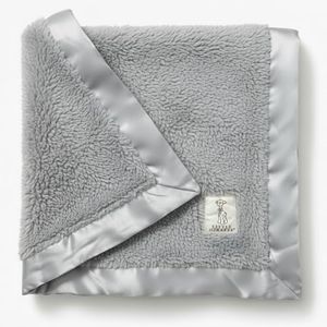 Little Giraffe Chenille Baby Blanket – 29x35” Soft Chenille with Satin Trim, Silver | Ultra-Soft, Gentle & Safe, Lightweight & Breathable for Newborns & Toddlers