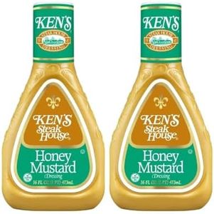 Ken's Steak House Honey Mustard Dressing, Pack of 2, Bundled With One V2U Utensil Set