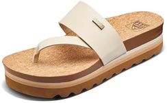 REEF Cushion Sol Hi Women's Platform Fashion Sandal, Ultra Soft Cushion Footbed, Vintage/Tan, 8