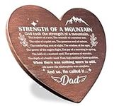 Dad Gift, Heart Shaped Wood Plaque 
