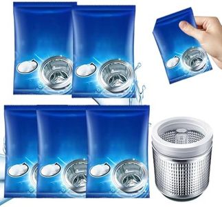 Washing Machine Cleaner, 2026 New Powerful Stain Remover for Washing Machine Tanks - Deep Clean Solution for HE Top Load and Front Load Washers, Descaler for Drum, Tub & All Internal Parts (5Pack)
