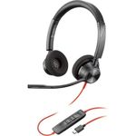 Plantronics Poly Blackwire 3320 Microsoft USB-C Wired Headset - 214013-101