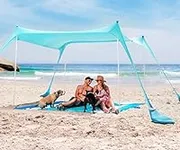 SUN NINJA Beach Tent Sun Shelter wi