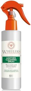 Wheelers Natural Leather Cleaning Spray (300ml) Infused with Lemon and Lavender Essential Oils, Plant-Based Leather Restorer for Sofas, Car Seats, Shoes, Jackets, Belts and More - Made in UK