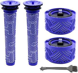 KENSHIRE Lot de 2 filtres pour aspirateur V6, 2 pré-filtres V6, compatibles avec les filtres Dyson V6, pièces de rechange Absolute Animal Motorhead pour filtre