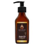 Moroccan Gold Series Argan Oil – Made with Organic Pure Argan Oil of Morocco Enriched with Keratin – Revitalizing Hair Oil for Curly Frizzy Hair, Dry Damaged Hair and Growth, 3.4oz