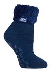 Heat Holders - Ladies Extra Soft Fluffy Non Slip Thermal Low Cut Ankle Slipper Lounge Bed Socks with Grips, Hhl09, 4-8 uk, 37-42 eur